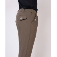 Pantaloni Montar Gary uomo grip ginocchia Fango Marrone