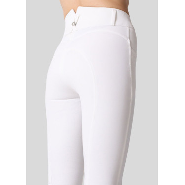 Pantaloni Montar Megan a vita alta da donna full grip Vol 2 Bianco