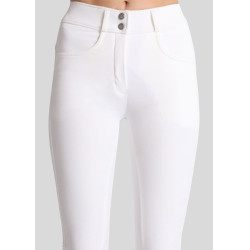 Pantaloni Montar Megan a vita alta da donna full grip Vol 2 Bianco