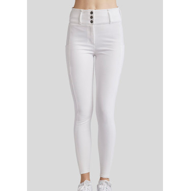 Pantaloni Montar MoAmélia Softshell full grip donna Bianco Pantaloni Montar MoAmélia Softshell full grip donna Bianco