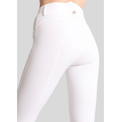 Pantaloni Montar Molly Yati da donna a vita alta Bianco / oro rosa Pantaloni Montar Molly Yati da donna a vita alta Bianco / oro rosa