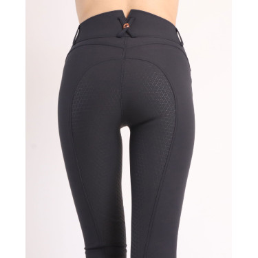 Pantaloni Montar Molly Yati da donna a vita alta full grip Marino / oro rosa Blu marino