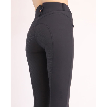 Pantaloni Montar Molly Yati da donna a vita alta full grip Marino / oro rosa Blu marino