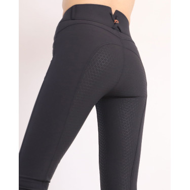 Pantaloni Montar Molly Yati da donna a vita alta full grip Marino / oro rosa Blu marino