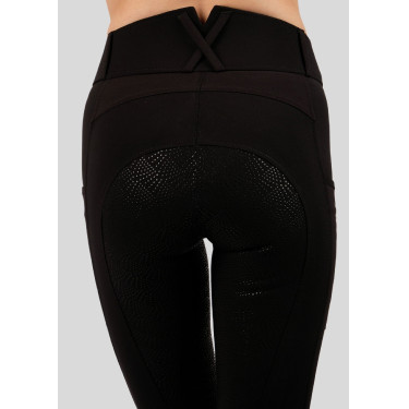 Pantaloni Montar Rebel a vita alta full grip donna Nero Pantaloni Montar Rebel a vita alta full grip donna Nero