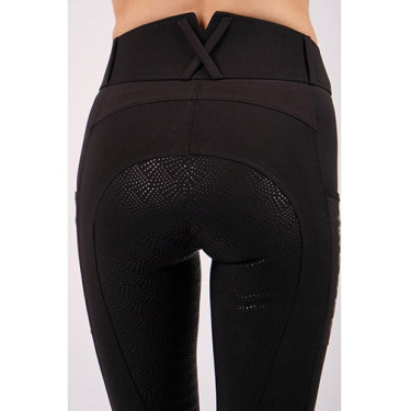 Pantaloni Montar Rebel a vita alta full grip donna Nero Pantaloni Montar Rebel a vita alta full grip donna Nero