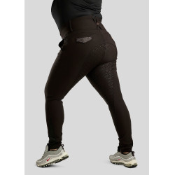 Pantaloni Montar a vita alta Briella crystal Rose gold Curve full grip donna Nero