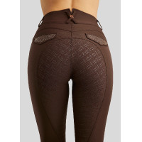 Pantaloni Montar a vita alta Briella crystal Rose gold Curve full grip donna Bianco Pantaloni Montar a vita alta Briella crystal Rose gold Curve full grip donna Bianco