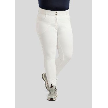 Pantaloni da equitazione Montar a vita alta ESS Megan Vol 2 Curve donna Bianco