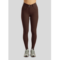 Pantaloni da equitazione Montar a vita alta ESS Megan Vol 2 Curve donna Marrone Pantaloni da equitazione Montar a vita alta ESS Megan Vol 2 Curve donna Marrone