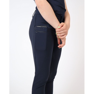 Pantaloni Montar Yati Crystal Junior full grip Marina Blu marino