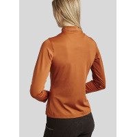 Polo da allenamento Montar MoEverline a maniche lunghe da donna Bronzo Marrone Polo da allenamento Montar MoEverline a maniche lunghe da donna Bronzo Marrone