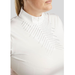 Polo da concorso Montar crystal chiaro donna Bianco Polo da concorso Montar crystal chiaro donna Bianco