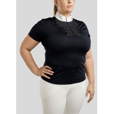 Polo da concorso Montar crystal chiaro donna Marina Blu marino