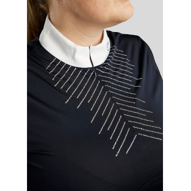 Polo da concorso Montar crystal chiaro donna Marina Blu marino