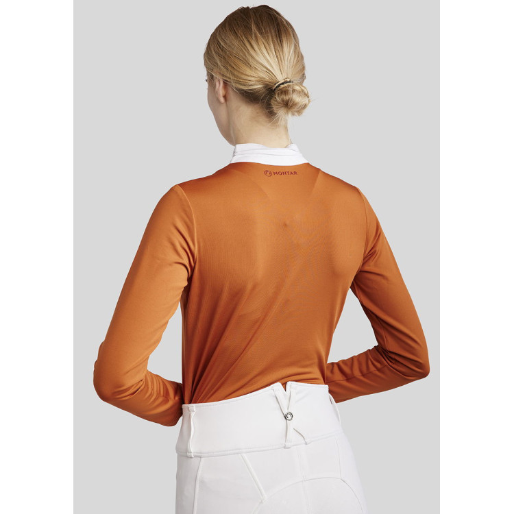 Polo da concorso Montar MoRosie a maniche lunghe da donna Polo da concorso Montar MoRosie a maniche lunghe da donna