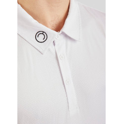 Polo da concorso Montar MoWill maniche lunghe donna Bianco Polo da concorso Montar MoWill maniche lunghe donna Bianco