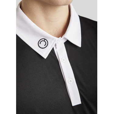 Polo da concorso Montar MoWill maniche lunghe donna Nero