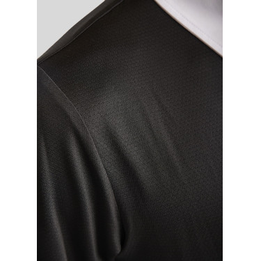 Polo da concorso Montar MoWill maniche lunghe donna Nero