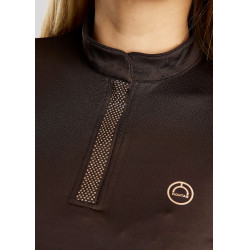 Polo Montar Briella a maniche lunghe crystal Rose gold Curve donna Marrone Polo Montar Briella a maniche lunghe crystal Rose gold Curve donna Marrone