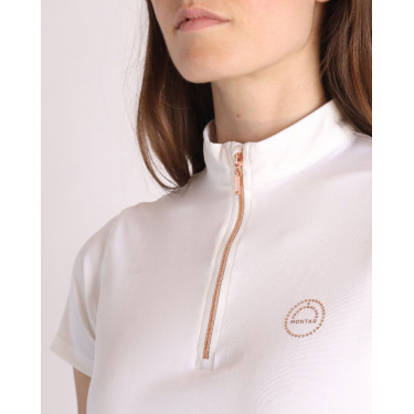 Polo Montar Everly Mon Tech donna maniche corte rosa oro Polo Montar Everly Mon Tech donna maniche corte rosa oro