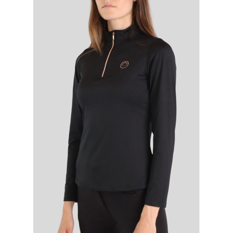 Polo Montar Everly Mon Tech donna maniche lunghe rosa oro Polo Montar Everly Mon Tech donna maniche lunghe rosa oro