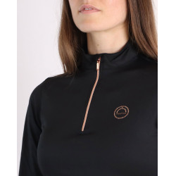 Polo Montar Everly Mon Tech donna maniche lunghe rosa oro Polo Montar Everly Mon Tech donna maniche lunghe rosa oro