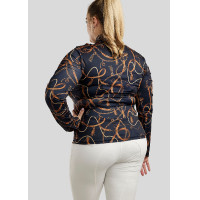 Polo Montar Haily Bridle maniche lunghe Curve donna Marina Blu marino