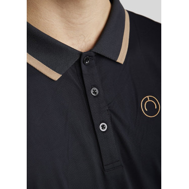 Polo da uomo Montar MoDrake con colletto a contrasto e maniche lunghe Polo da uomo Montar MoDrake con colletto a contrasto e maniche lunghe