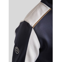 Polo da equitazione MoPhil a maniche lunghe da uomo Blu marino scuro