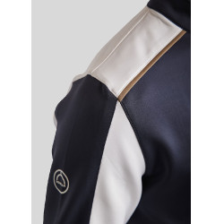 Polo da equitazione MoPhil a maniche lunghe da uomo Blu marino scuro
