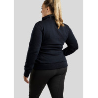 Maglia Montar Naja con zip al collo crystal rose gold Curve donna Marina Blu marino