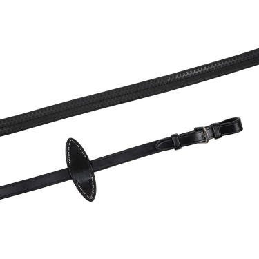 Redini Montar in gomma senza fibbia cuoio conciato Nero