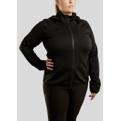Felpa con zip Montar con cappuccio Liza donna Curve
