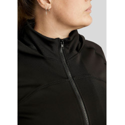 Felpa con zip Montar con cappuccio Liza donna Curve Nero Felpa con zip Montar con cappuccio Liza donna Curve Nero