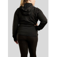 Felpa con zip Montar con cappuccio Liza donna Curve Nero Felpa con zip Montar con cappuccio Liza donna Curve Nero
