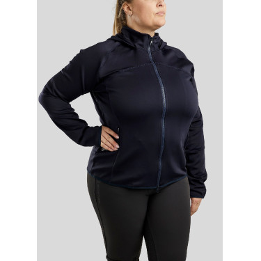 Felpa con zip Montar con cappuccio Liza donna Curve Marina Blu marino Felpa con zip Montar con cappuccio Liza donna Curve Marina Blu marino
