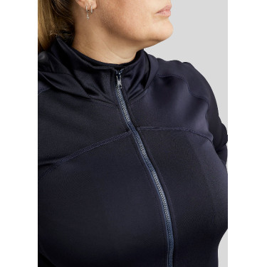 Felpa con zip Montar con cappuccio Liza donna Curve Marina Blu marino Felpa con zip Montar con cappuccio Liza donna Curve Marina Blu marino