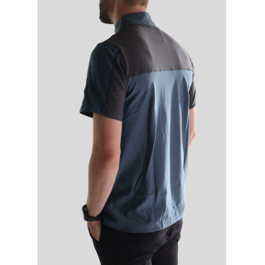 T-shirt da training Montar a maniche corte uomo Marrone