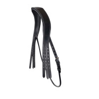 Tétière de bride Montar cuir tanné sous gorge ronde Noir