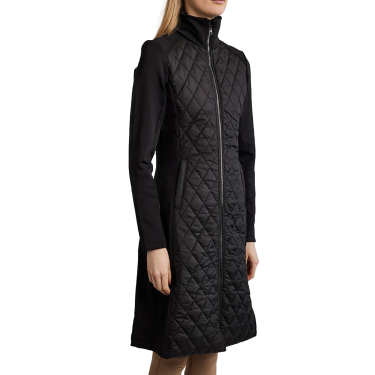 Giacca lunga Montar MoQuinn ibrida trapuntata Curve donna Nero