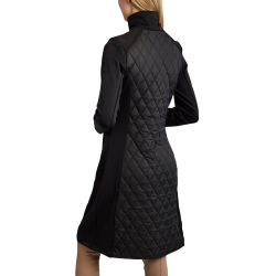 Giacca lunga Montar MoQuinn ibrida trapuntata Curve donna Nero