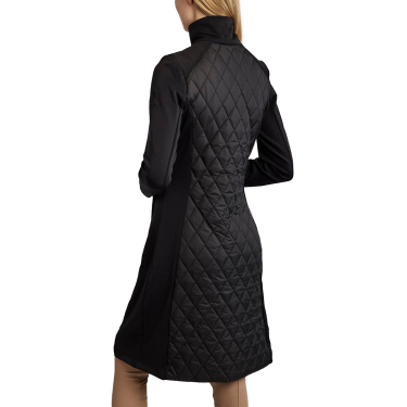 Giacca lunga Montar MoQuinn ibrida trapuntata Curve donna Nero