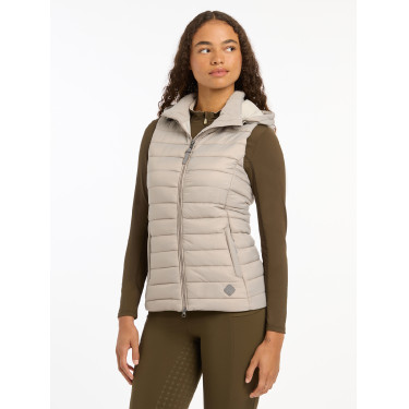 Gilet senza maniche con cappuccio LeMieux Tilly donna Cenere Blu marino