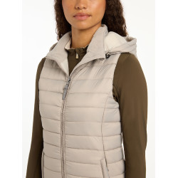 Gilet senza maniche con cappuccio LeMieux Tilly donna Cenere Blu marino