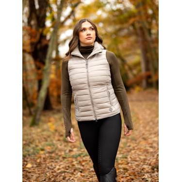 Gilet senza maniche con cappuccio LeMieux Tilly donna Cenere Blu marino