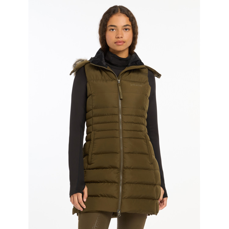 Gilet senza maniche imbottito LeMieux Harper Longline da donna Gilet senza maniche imbottito LeMieux Harper Longline da donna