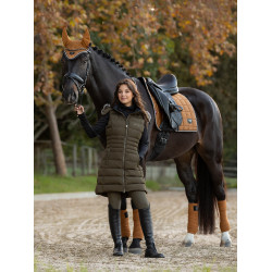 Gilet senza maniche imbottito LeMieux Harper Longline da donna Alpina Marrone