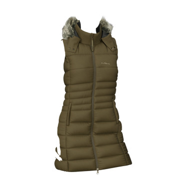 Gilet senza maniche imbottito LeMieux Harper Longline da donna Alpina Marrone Gilet senza maniche imbottito LeMieux Harper Longline da donna Alpina Marrone
