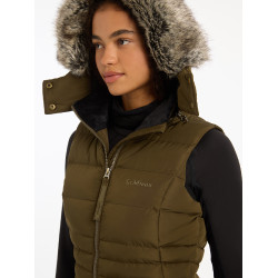 Gilet senza maniche imbottito LeMieux Harper Longline da donna Alpina Marrone